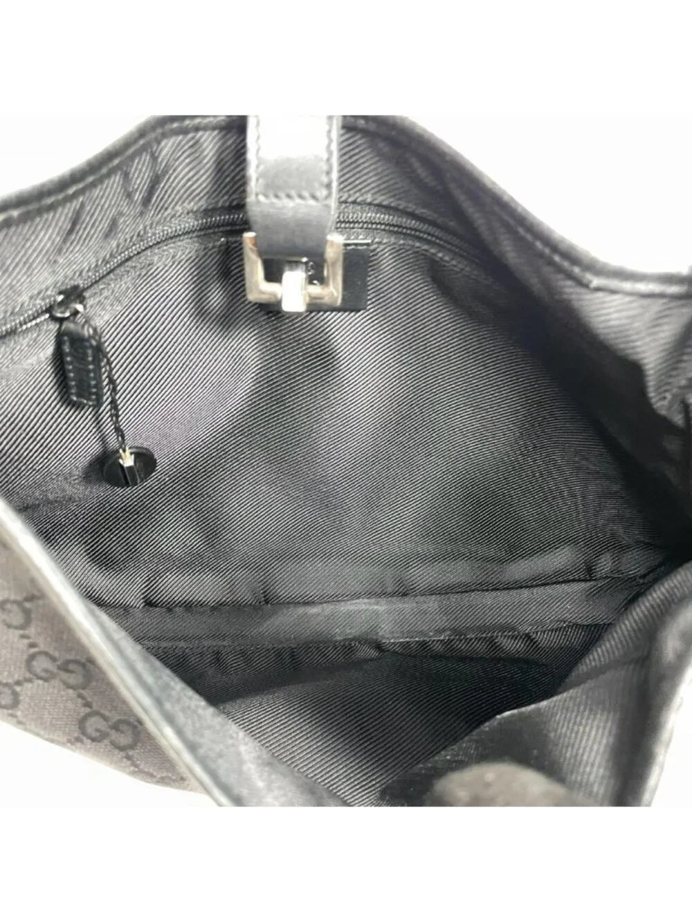 Gucci GG Shoulder Bag Jackie Black Leather